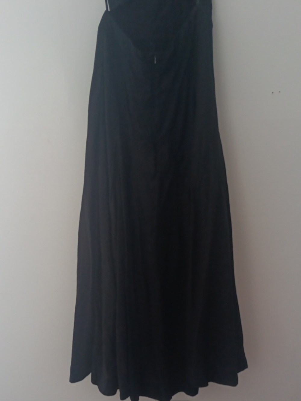 Rachel Zoe Linen Criss Cross Strap Back Pleated Maxi Dress #3781 - Picture 7 of 10